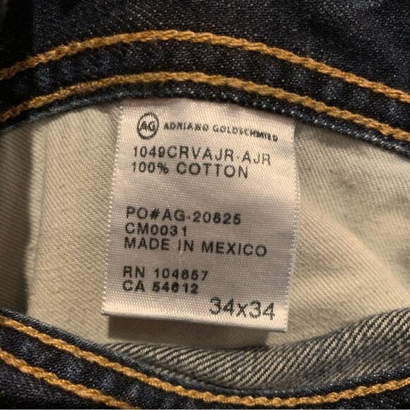 AG Adriano Goldshmied The Protege Straight Leg Jeans Medium Wash Size 34x34 - Picture 12 of 13